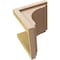Ekena Millwork 10"W x 10"D x 10"H Wide Warren Rough Cedar Woodgrain TimberThane Corbel, Primed Tan CORUR10X10X10WARRCPR - alternate 4